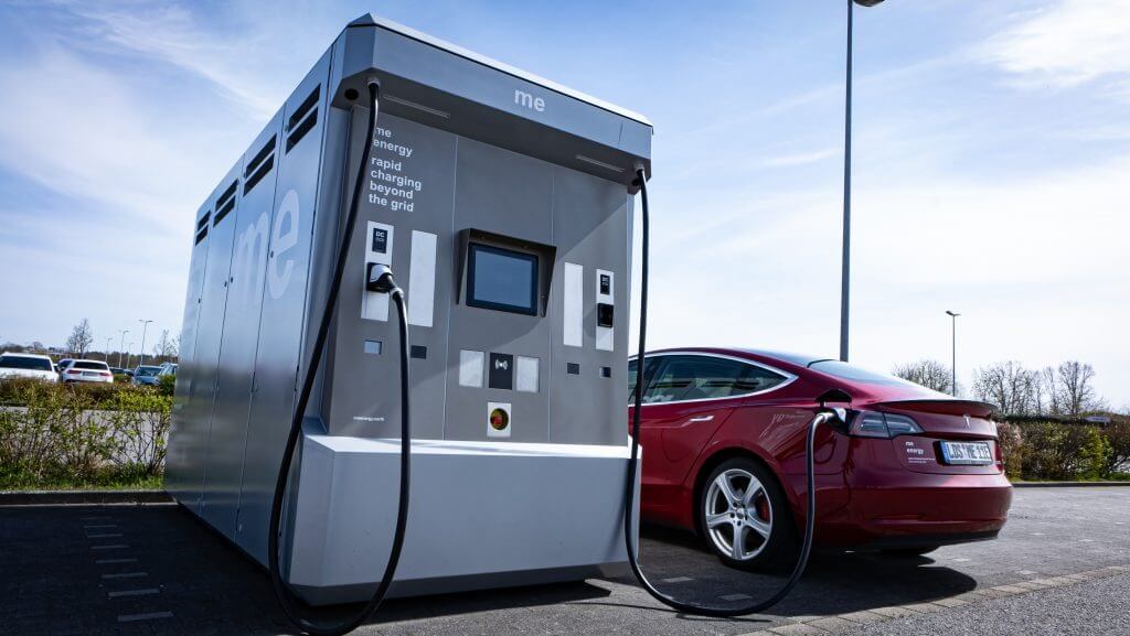 me energy Rapid Charger im Einsatz